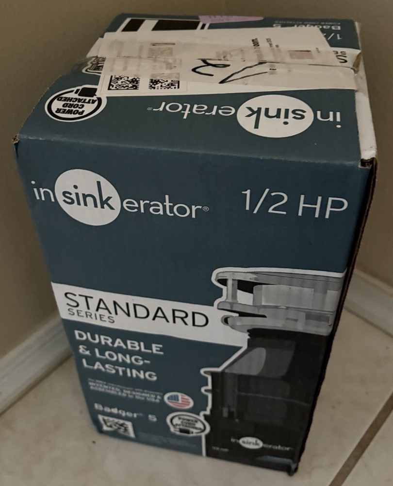 InSinkErator Badger 5XL Garbage Disposal, 1/2 HP