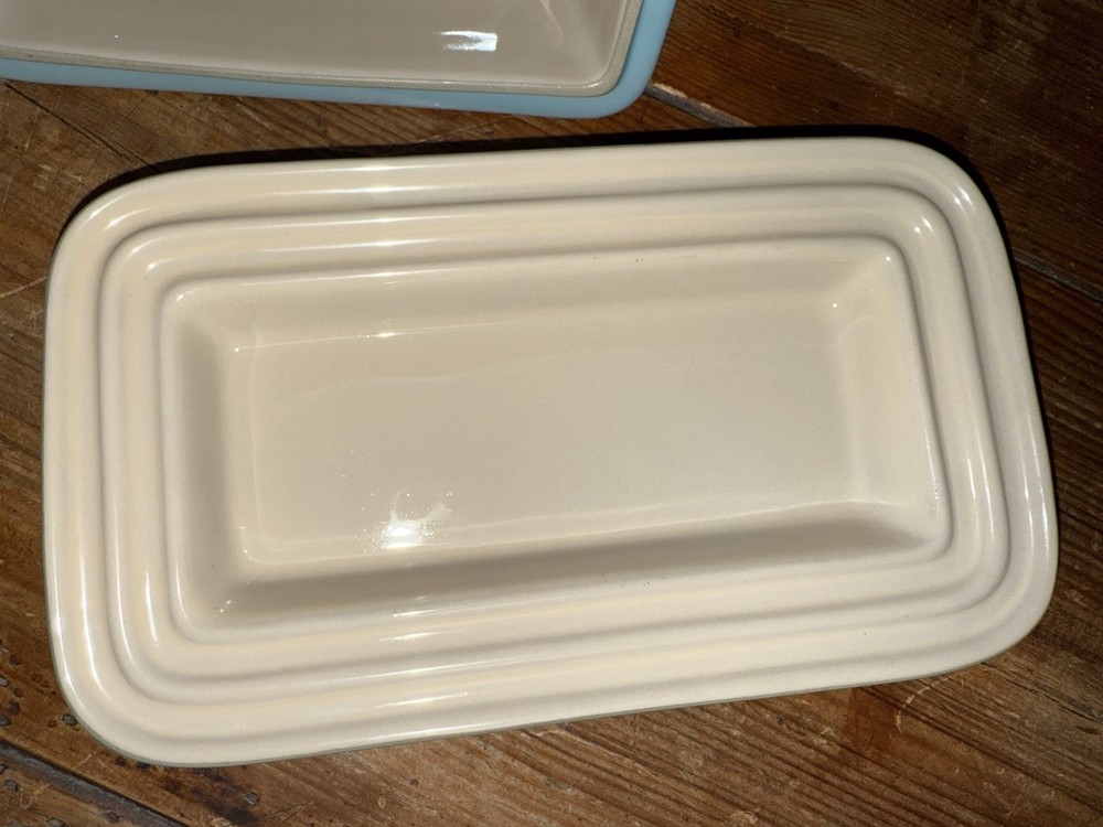 Le Creuset Light Blue Robins Egg? Butter Dish