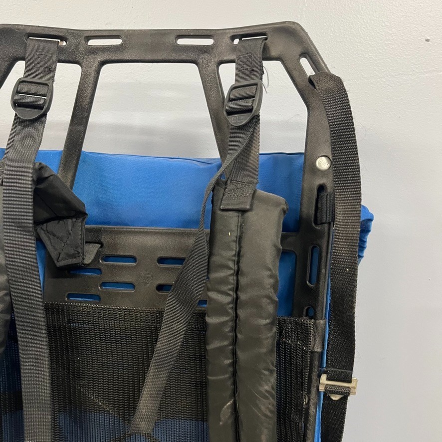 Vintage Coleman Peak 1 External Frame Hiking Backpack Blue Camping Pack Large