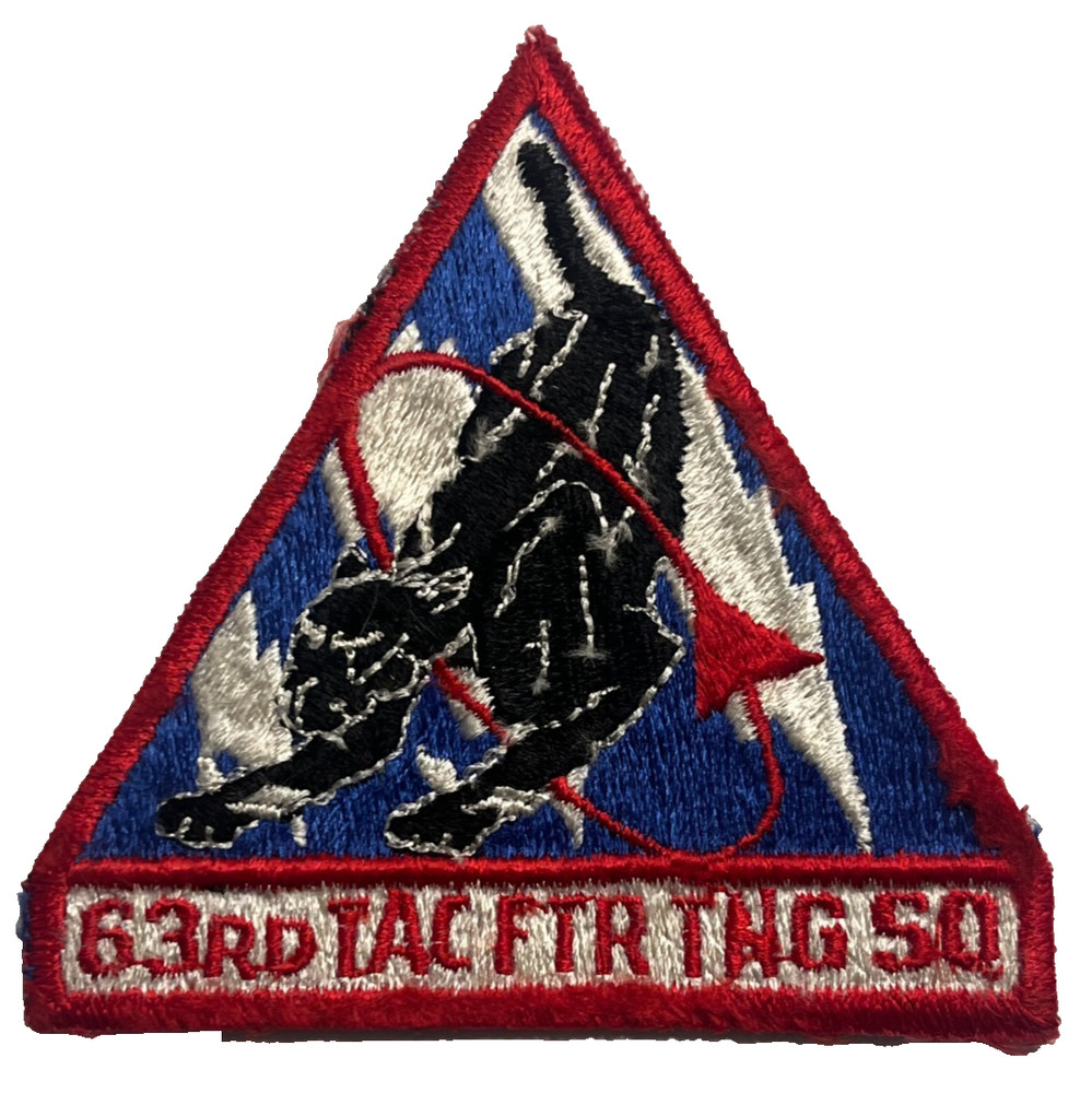 US AIR FORCE PATCH: 63rd Tactical Fighter Training Squadron MacDill AFB, FL