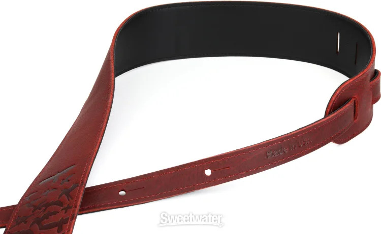 PRS Leather Bird Swarm Strap - Rust