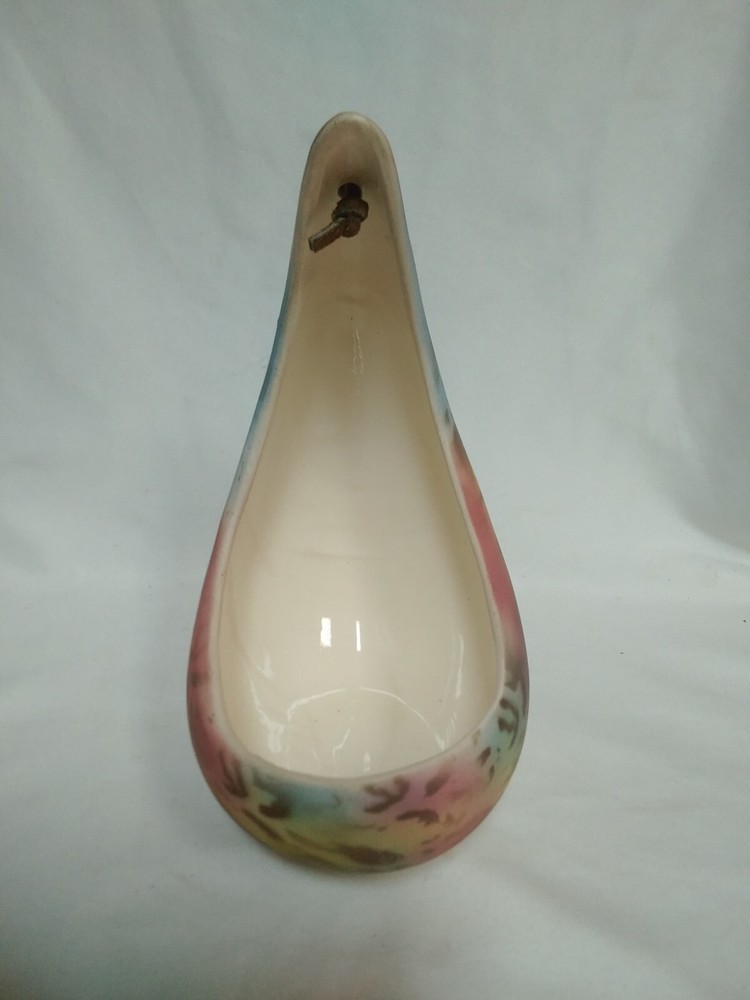 VTG HALF MOON SOUTHWEST POTTERY/CERAMIC HAND PAINTED PLANTER/DECOR