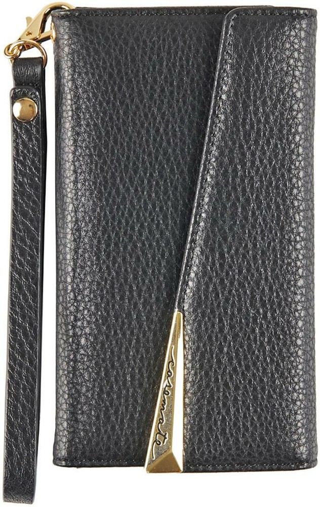Case Mate Folio Wristlet Leather Wallet Case For iPhone XS & iPhone X - Black