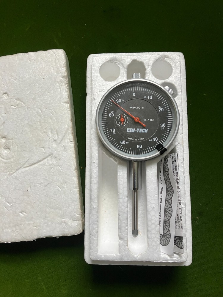 Cen-tech Dial Indicator, Graduation .001" Range 0-1" New - no box