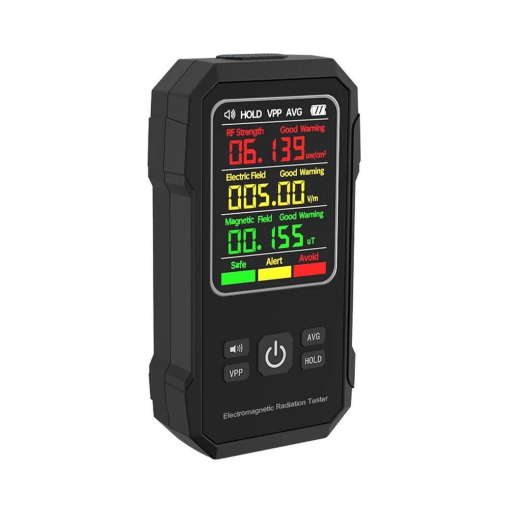 Digital Electromagnetic Radiation Detector EMF Meter with Lock Screen Function