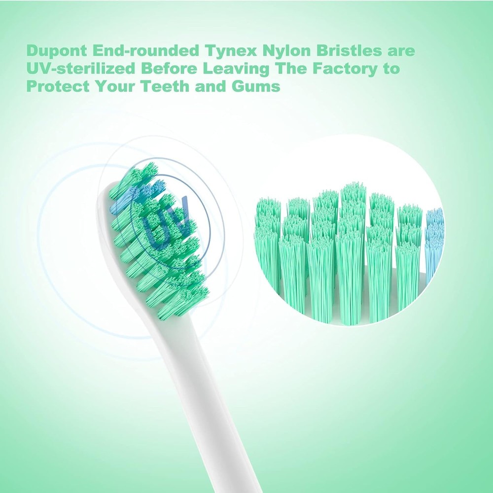 6 Pack Toothbrush Replacement Heads for Philips Sonicare E-Series,