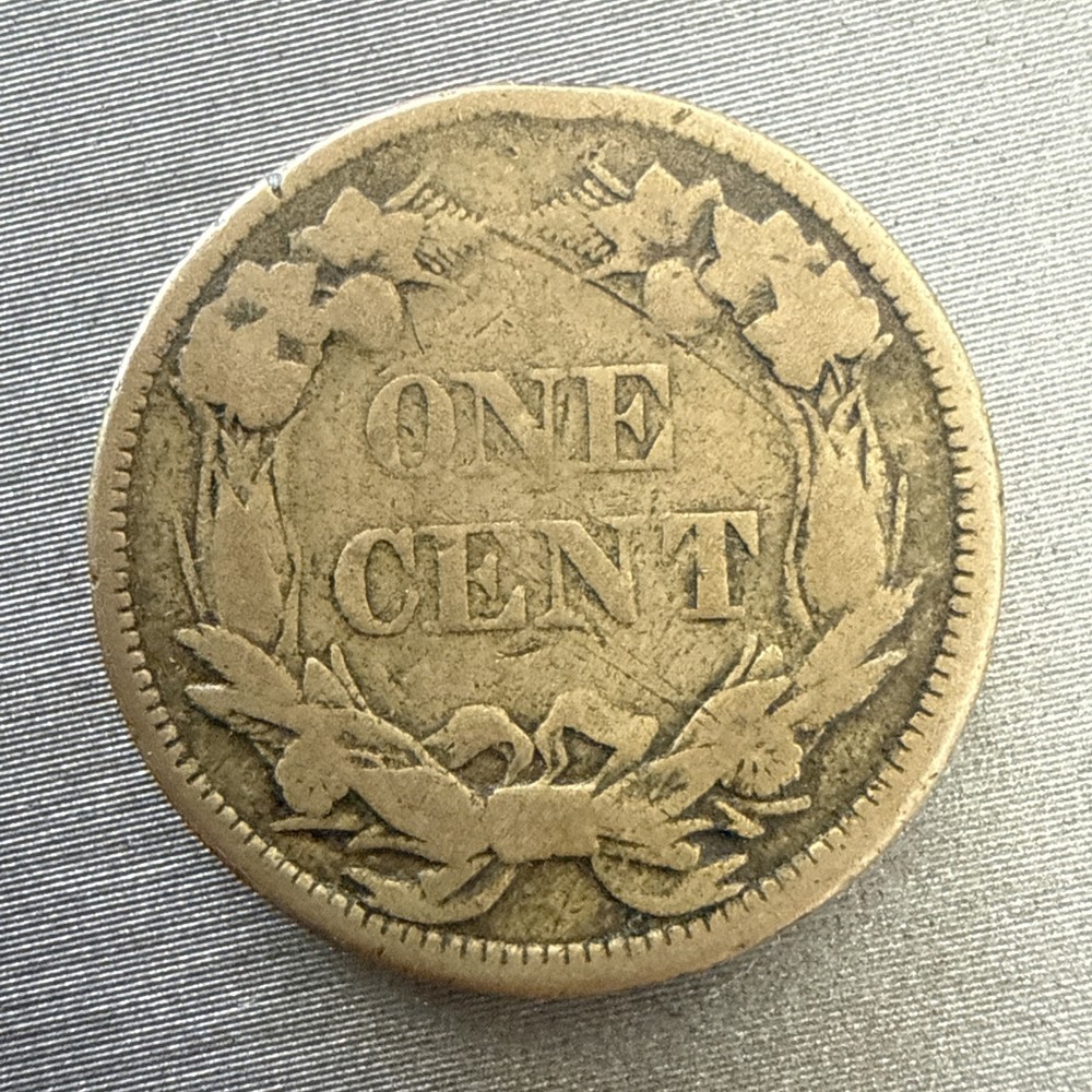 1858 LL Flying Eagle Cent Penny