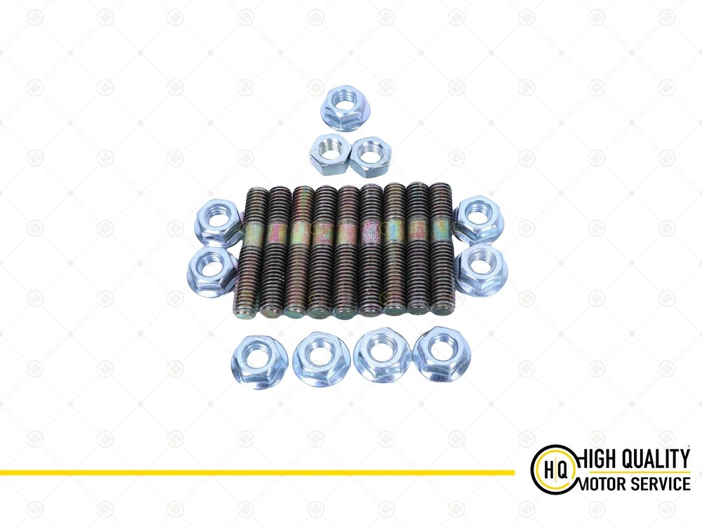 Exhaust Manifold Studs with Lock Nuts For Honda, Acura B/D.