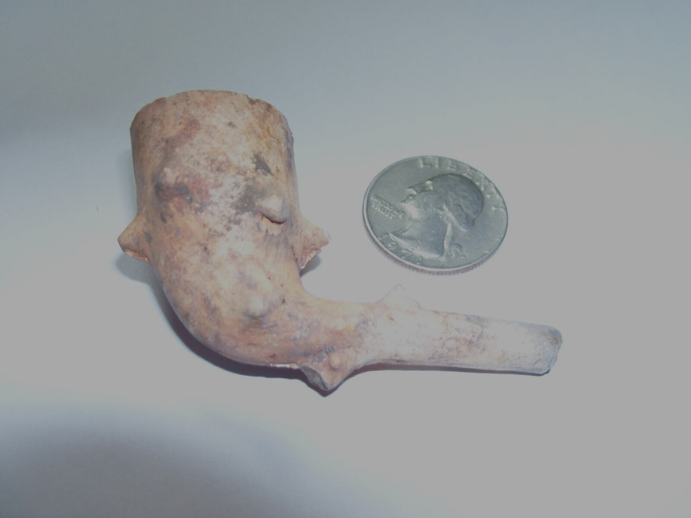 PICTURE PIPE BOWL WITH TREE WITH KNOTS & SOME STEM