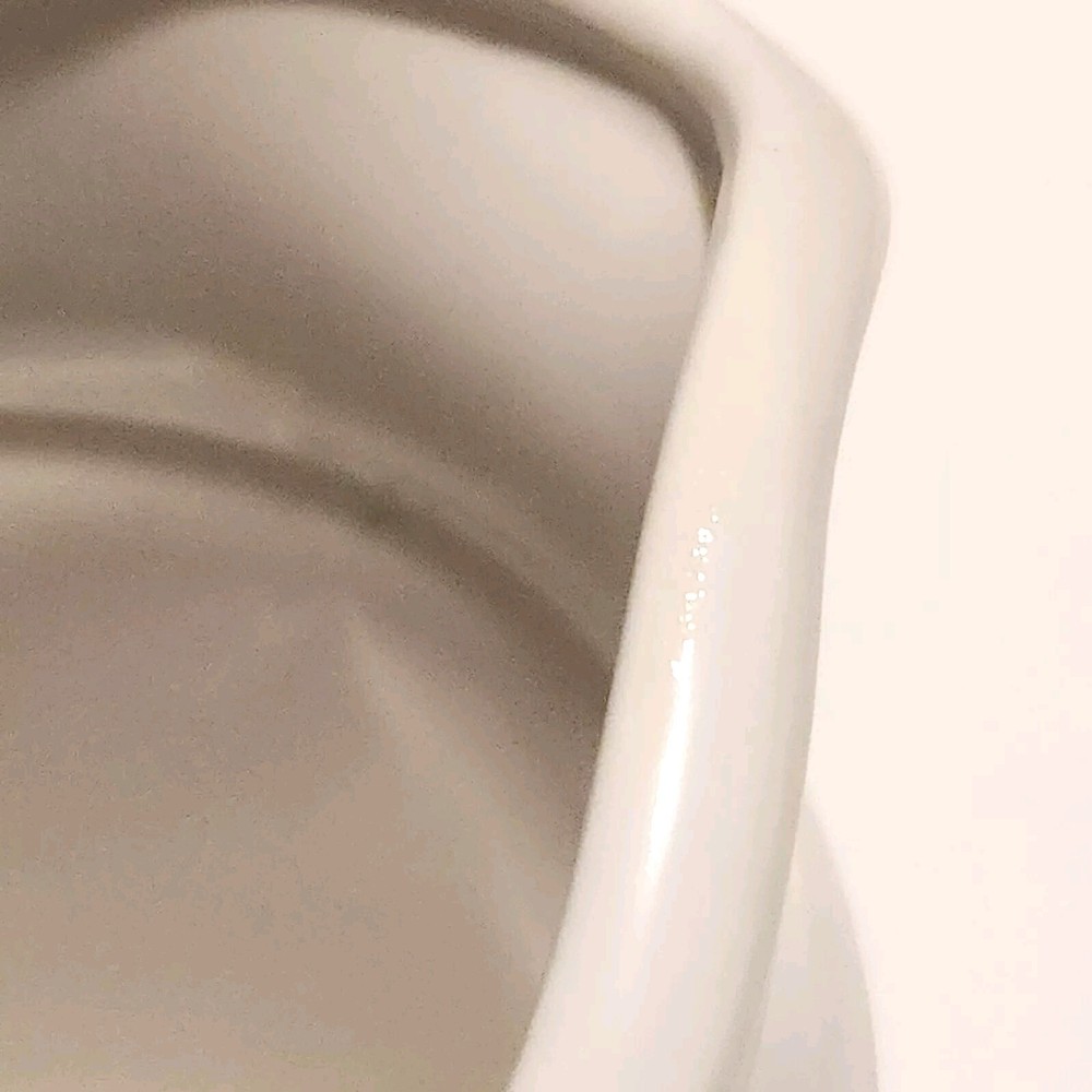 Vintage Ceramic Pitcher Vase Retro Fan Rose Pattern 6"