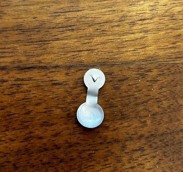 American Red Cross Tiny Fold Tab Button