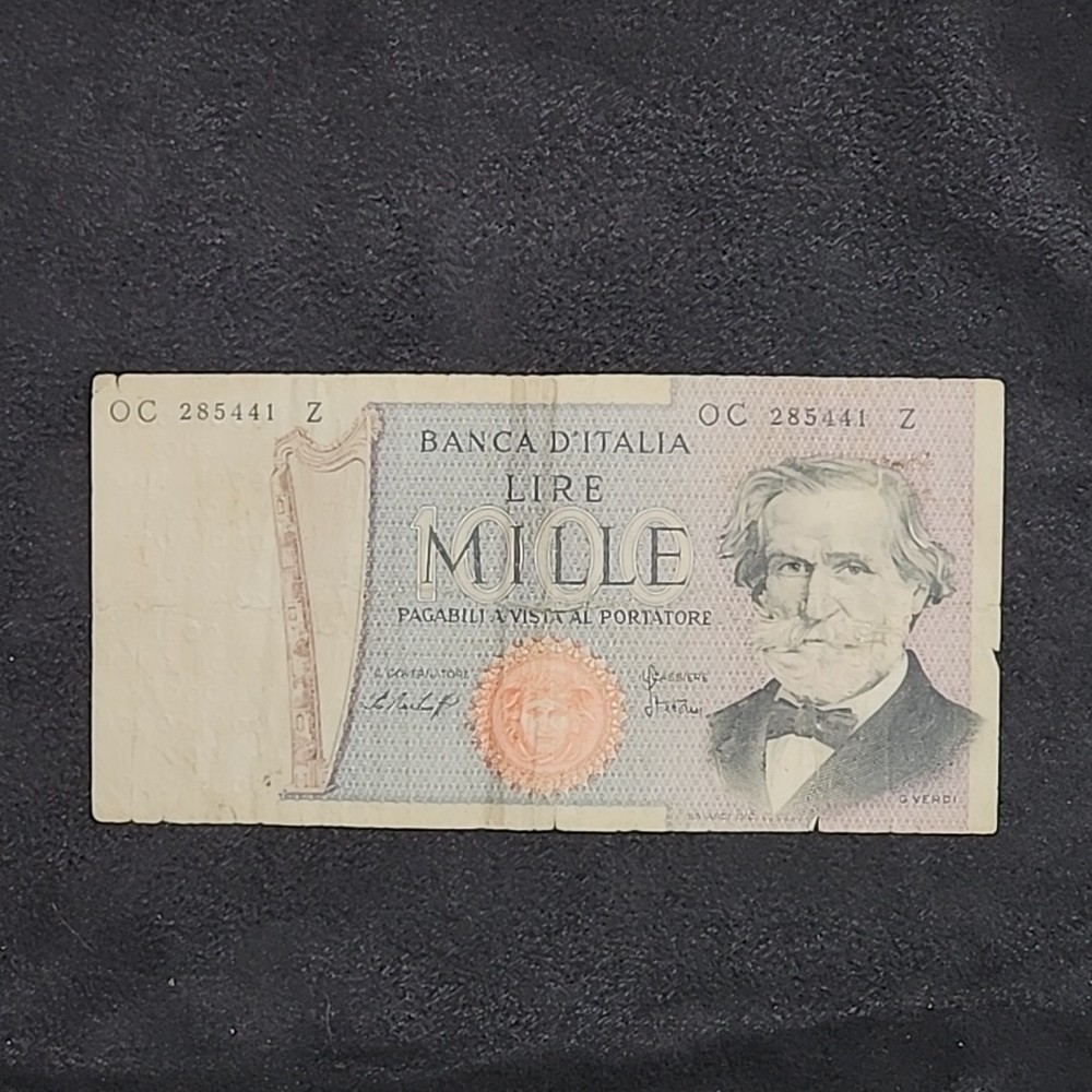 ITALY 1977 BANKNOTE 1000 LIRE 285441