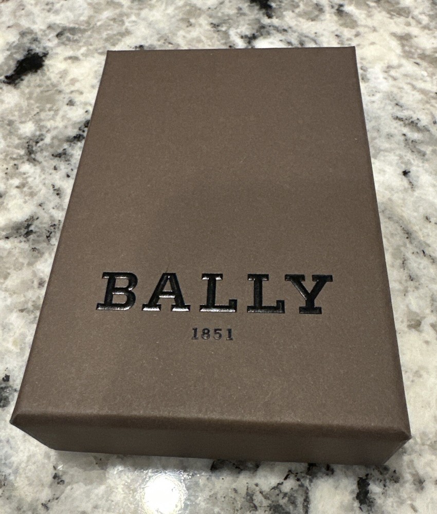 BALLY 1851 Box EMPTY 3.25” X 4.75” Beautiful BROWN