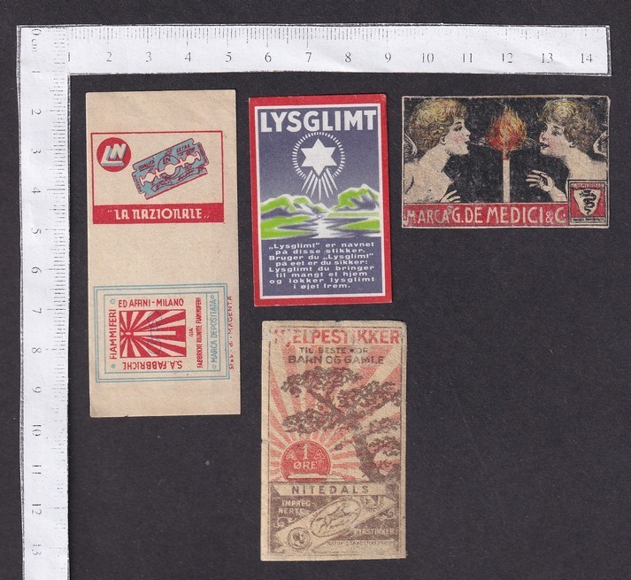 Worldwide vintage matchbox labels (40)