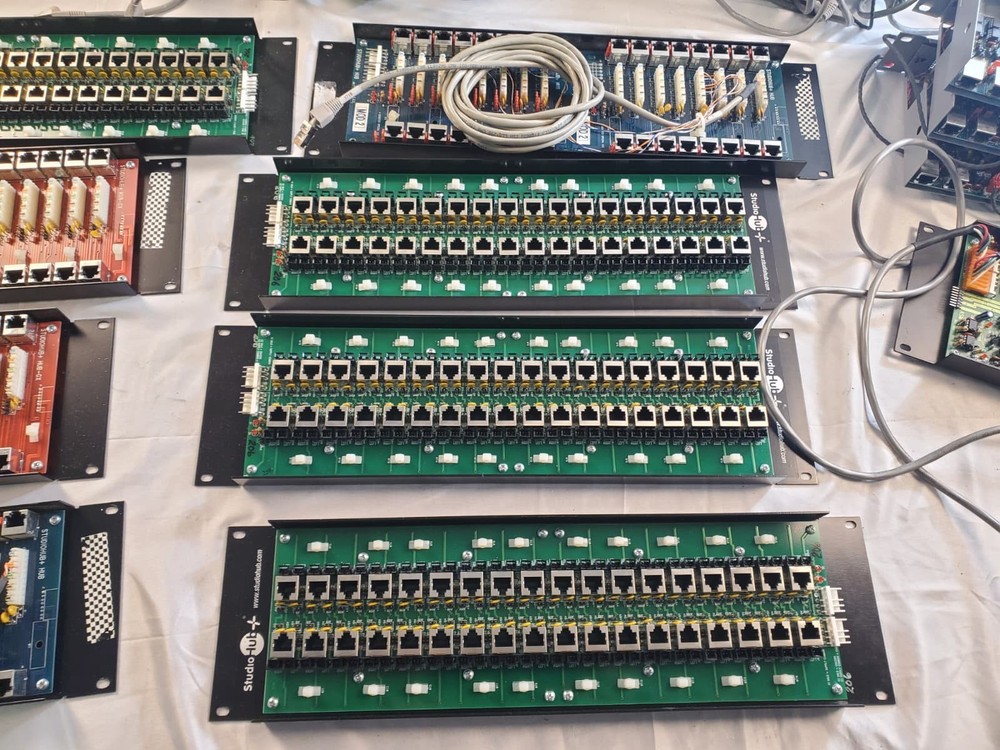 StudioHub Broadcast Audio System Lot Tested Rack Units Panels Modules CAT5
