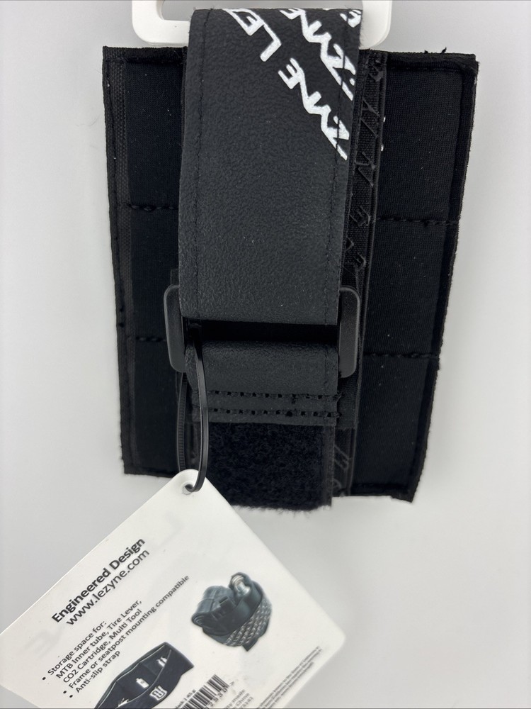 NEW Lezyne Sendit Caddy Saddle Bag Black MTB Enduro Tool Wrap One Size