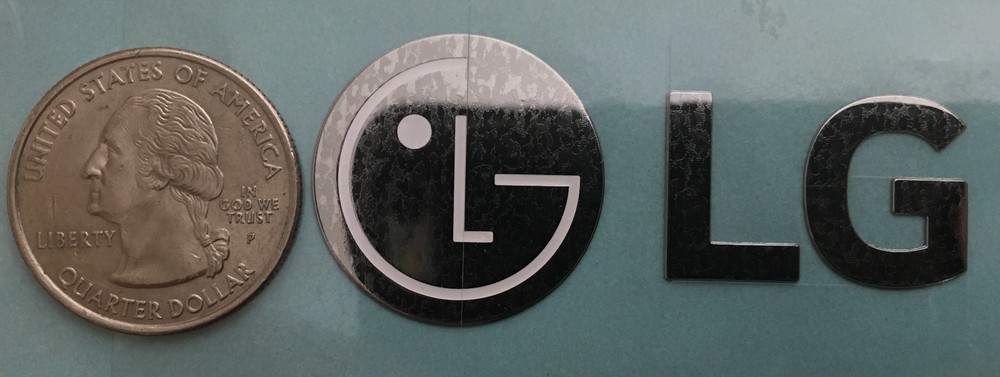 MFT62346502 LG Appliance Logo Name Plate Sticker Replacement