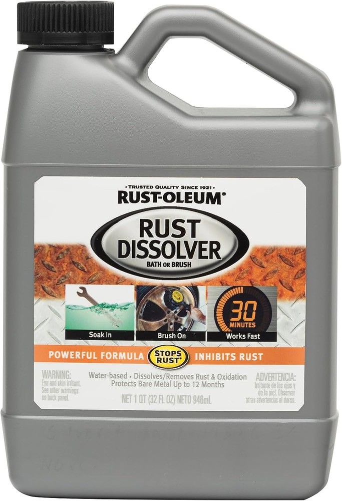 Rust-Oleum Rust Dissolver Soak & Bath | 32 Fl Oz (Pack of 1), No Color