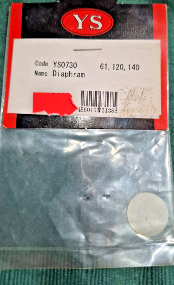 YS - NEW IN PACKAGE! ~ PN: YS0730 DIAPHRAM 61, 120, 140