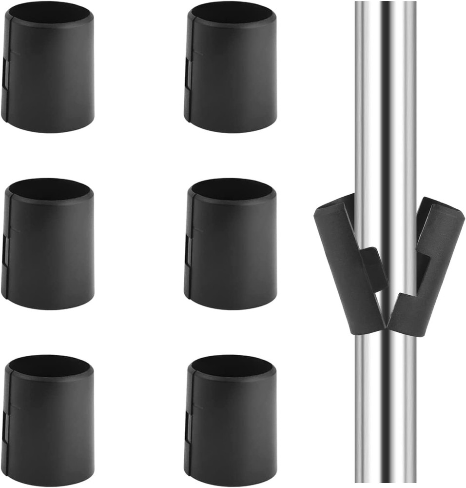 12 Pack Wire Shelf Lock Clips 1.5" Post Replacement Sleeves for Shelving System