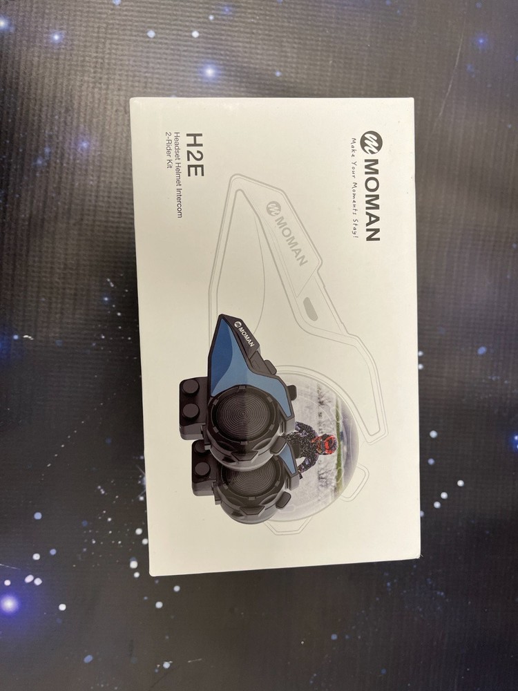 Motorcycle Intercom Headset, Moman H2E Eagle-Like Communication System with Dual