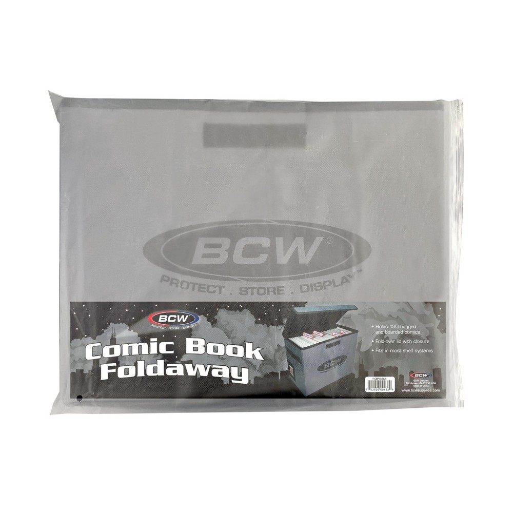 BCW Foldaway Comic Book Storage Box Light-Weight Collapsible Modern / Silver Era
