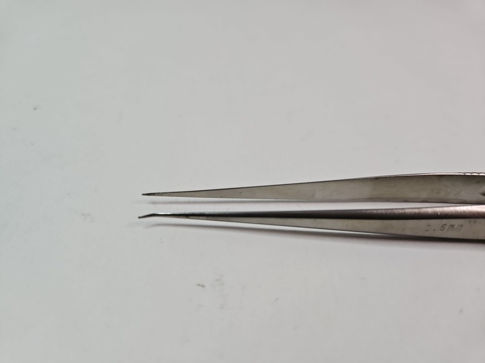 V Mueller Bipolar Forceps, 0.5mm, Turned Out