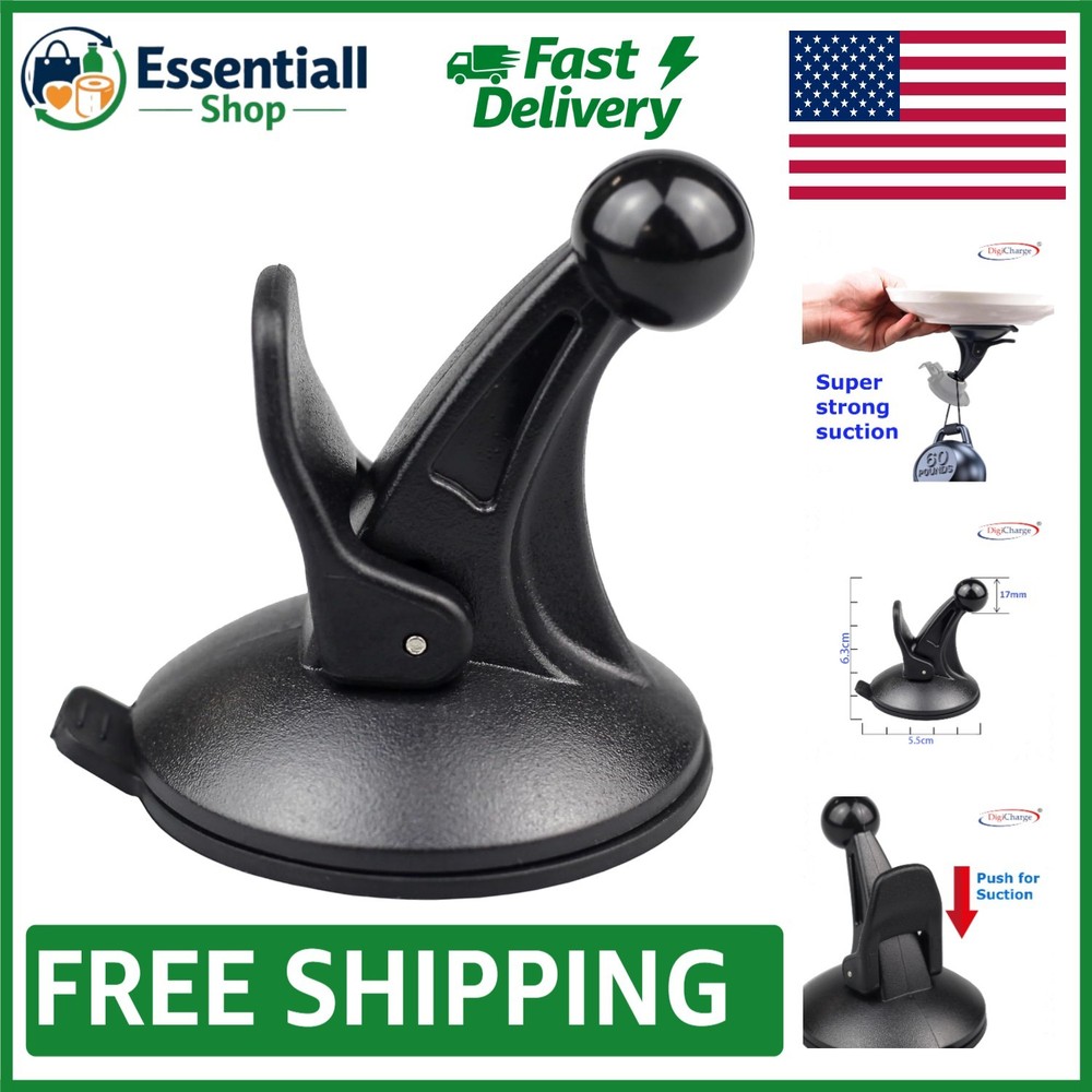 Durable Suction Windshield Mount for Garmin Drive & Other Models - Compact Size