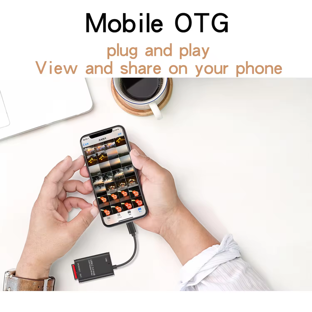 USB C to SD Card Reader Writer OTG Adapter USB 3.0 Micro SD Memory Card Reader