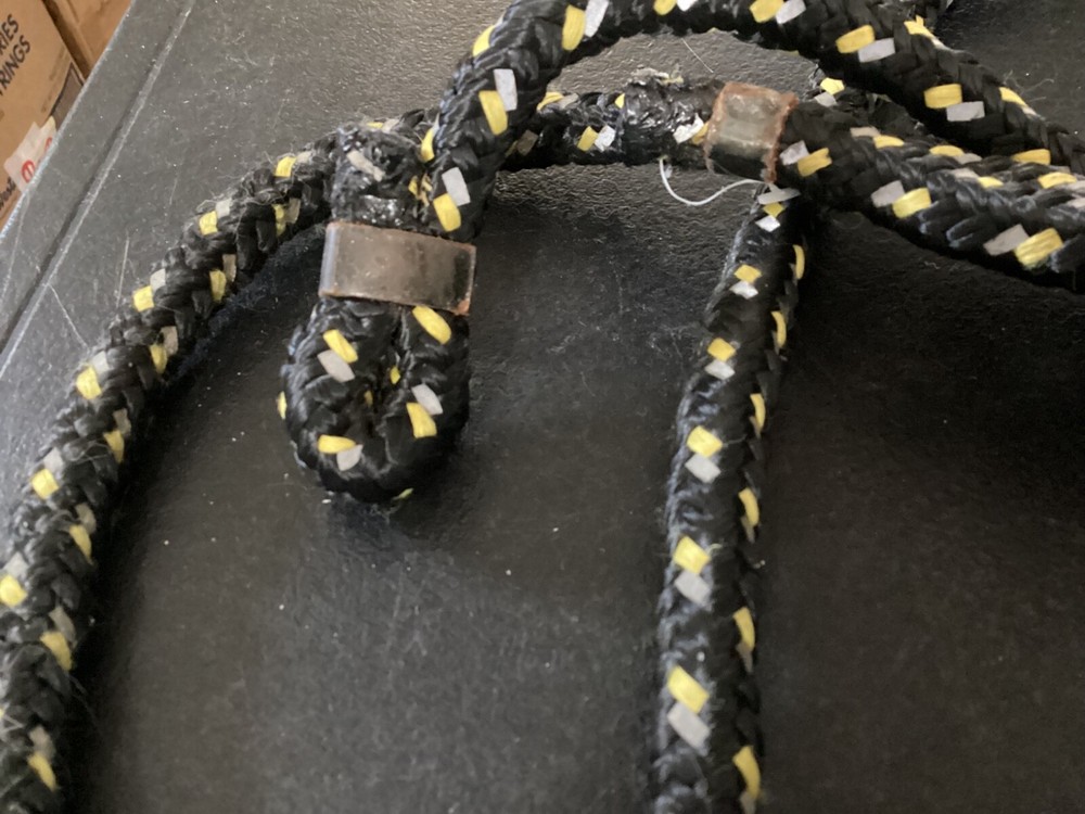 8' Long Black and White Rope
