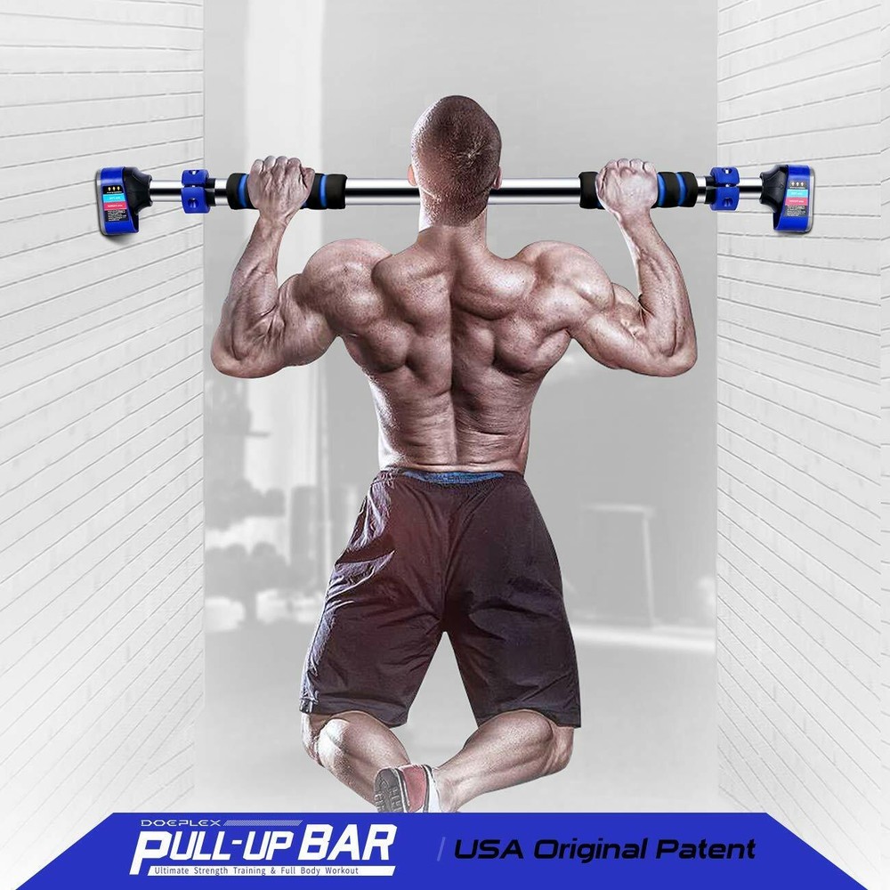 Doeplex Pull Up Bar Door Exercise Workout Bar with 27.6"-35.4'' Adjustable Width
