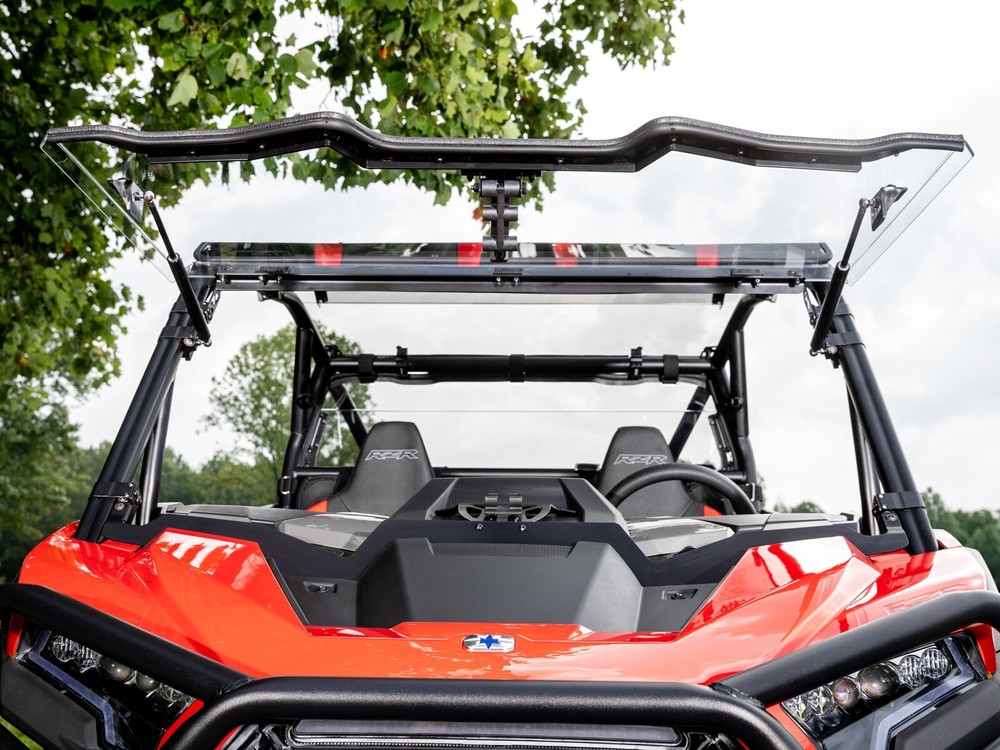 SuperATV Scratch Resistant Flip Windshield for Polaris RZR XP (2024+)