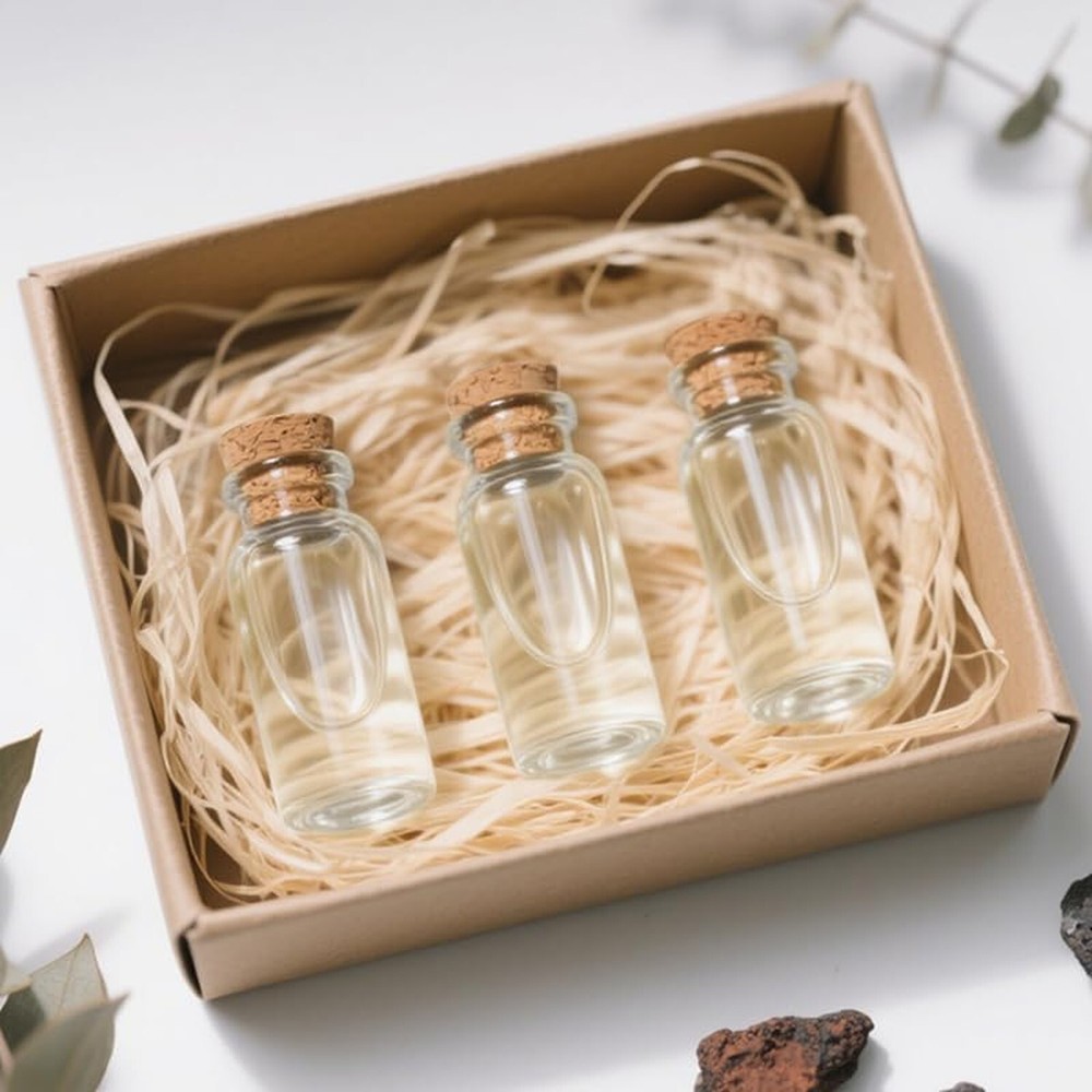 10ml 24 pcs Small Glass Bottles With Corks, USP Type 1 Class A Mini Clear Gla...