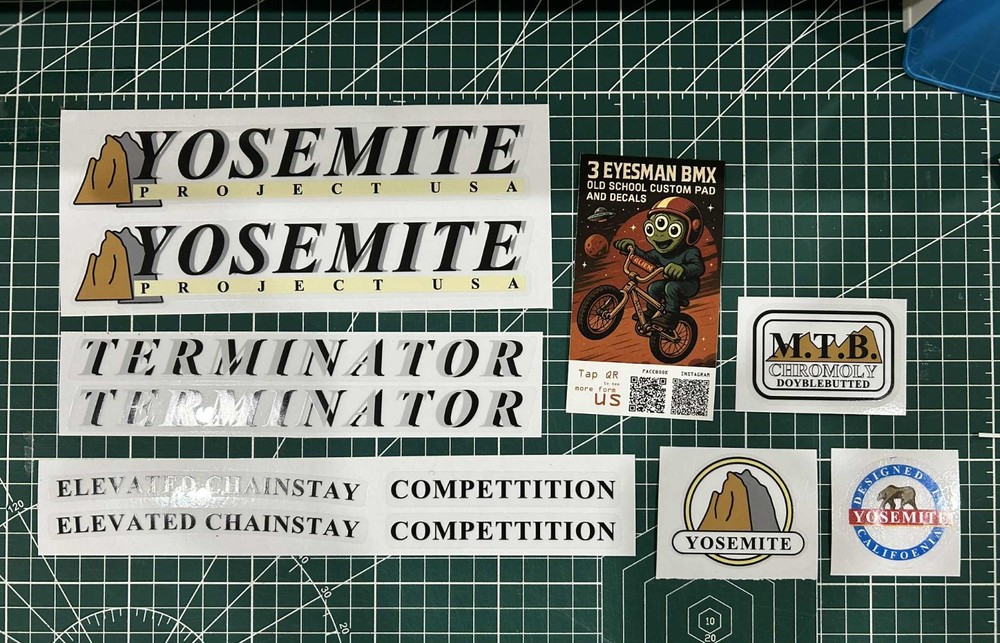 Yosemite terminator MTB  sticker decals