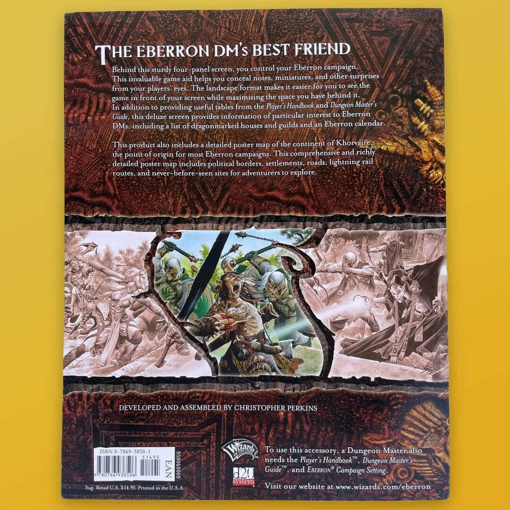 Deluxe Dungeon Master's Screen Eberron Dungeons & Dragons 3e