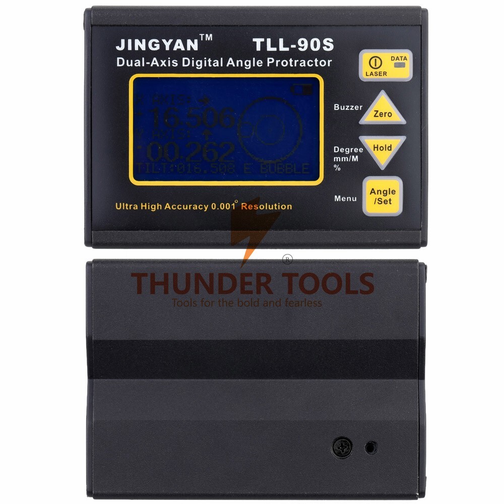 Thunder Tools TLL-90S Super High Precision Angle Meter Professional Dual-axis