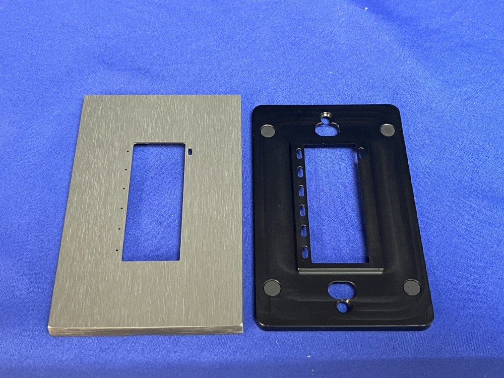 Crestron CBD-FP-ASCENT-A/GRY, Ascent Solid Metal Faceplate, Anodized Gray