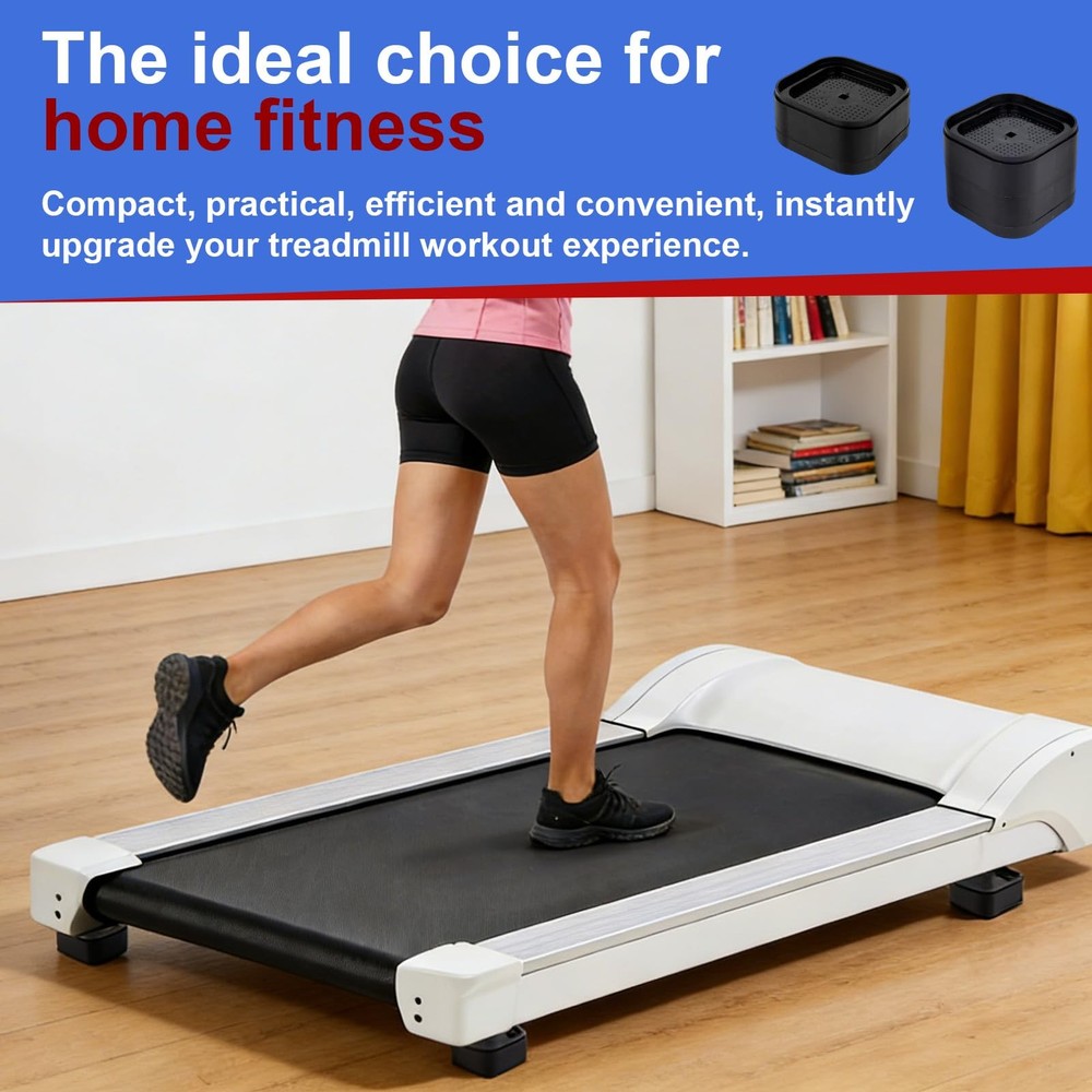 4pcs Treadmill Incline Riser Blocks, Walking Stackable Height Adjustable Incl...