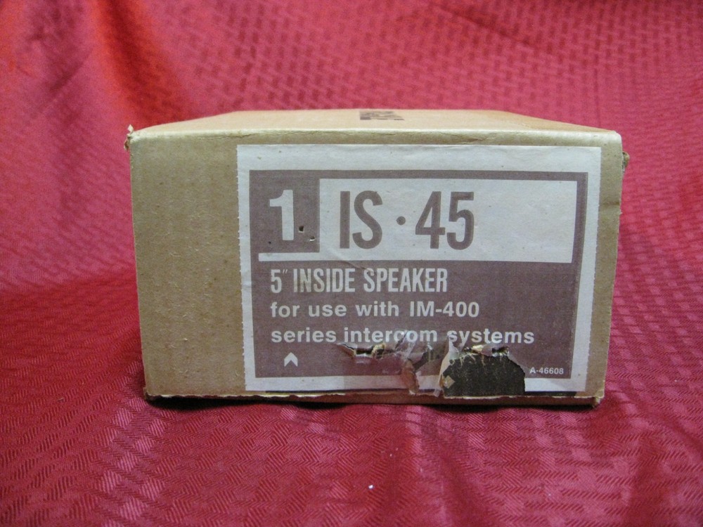 NuTone IS-45 Inside 5" intercom Speaker New In Box but Missing Volume Knob