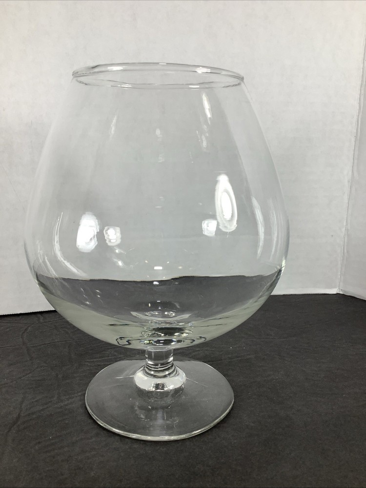 Large Clear Glass Brandy Snifter~ 6.5" tall