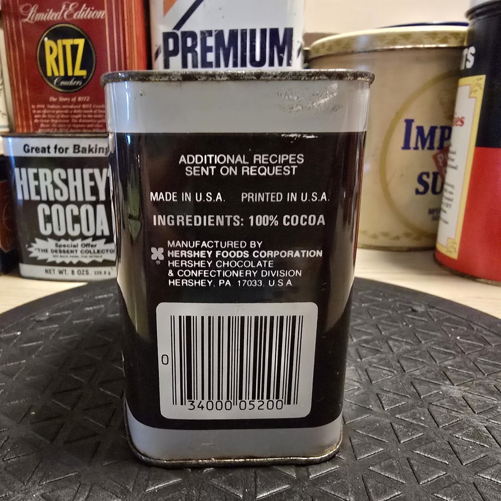 Hersheys Cocoa Tin