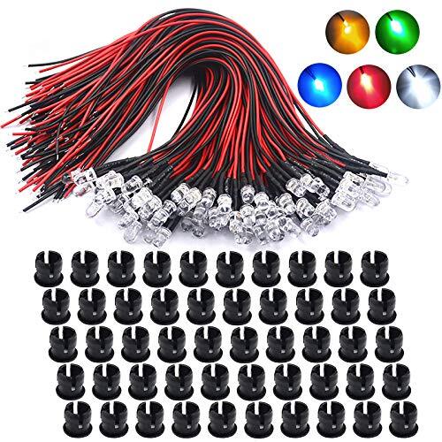 12 Volt 5Mm Pre Wired Led Light Emitting DiodesMicro Led Lights D