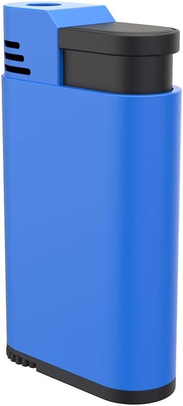 Palio Torcia Single Jet Flame Lighter, Refillable, Adjustable Torch Flame, Blue