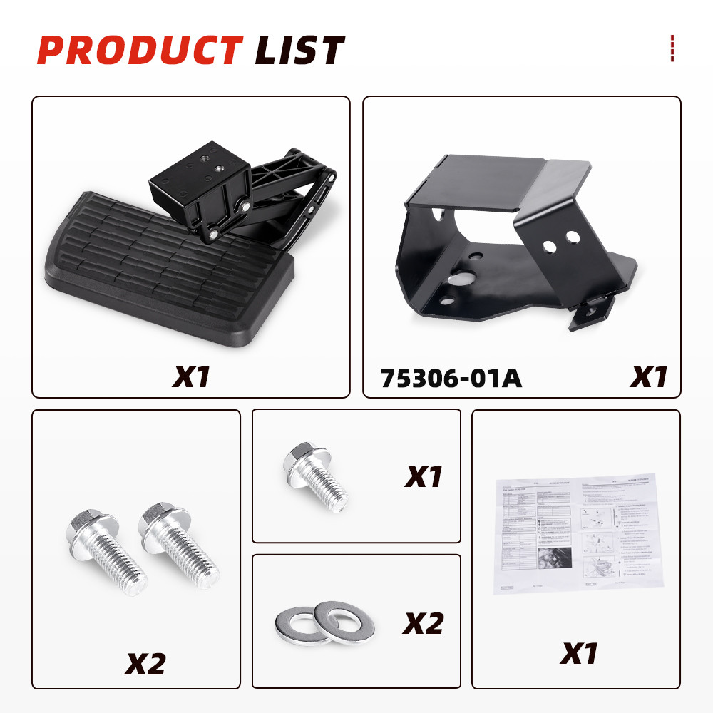 For Dodge Ram 1500 2500 3500 Rear Tailgate Bed Side Step Retractable Bumper Step