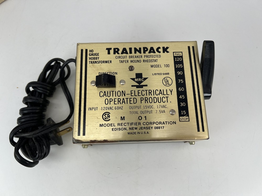 MRC HO Scale Trainpack Transformer Train Tested/Works