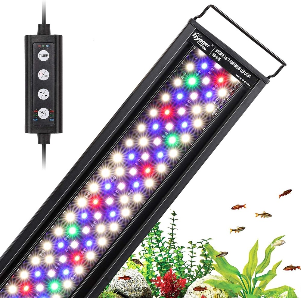Hygger 42W 24/7 Lighting Aquarium LED Light,