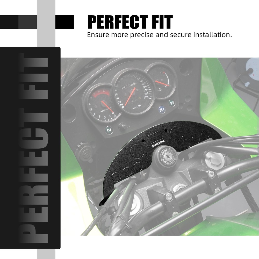 NICECNC Front Lower Dash Panel Aluminum Anodized For Kawasaki KLR 650 2008-2018