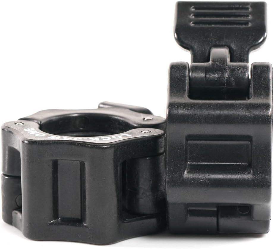 Lock-Jaw 1 Inch Barbell Collar Pair Black