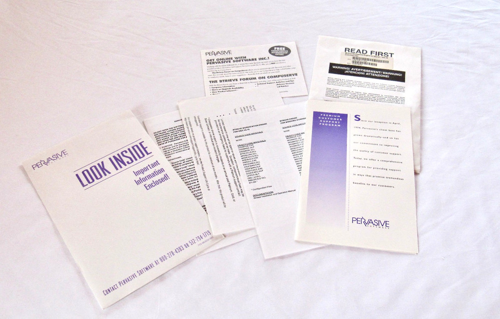 Btrieve Version 6.15 software for Windows 95 and NT