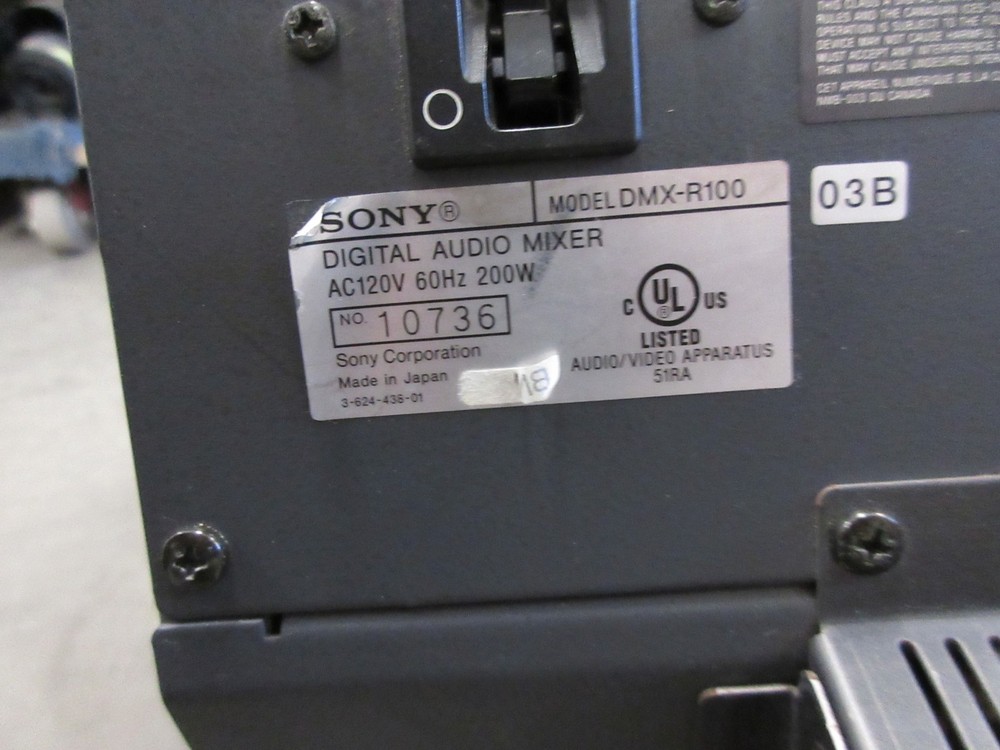 Sony Digital Audio Mixer DMX-R100